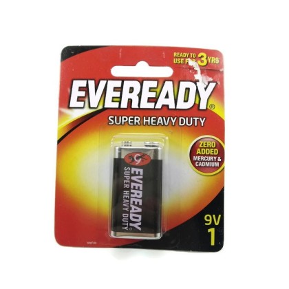 Batteria 9v Ricaricabile 1 Batteria Eveready Super Resistente 9V - Carbone-Zinco, Per Dispositivi A Basso Consumo, Nuova Pila 9v - Foto 3