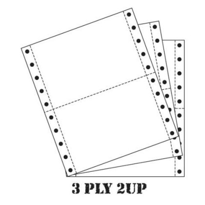 A4 Computer Form 3PLY 2UP (250 fan x 2up / box)