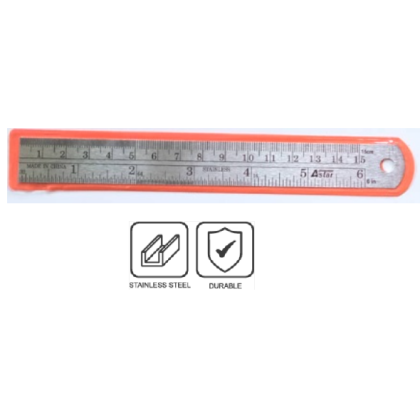 Astar Ruler Steel Ruler ASTAR STEEL RULER 6