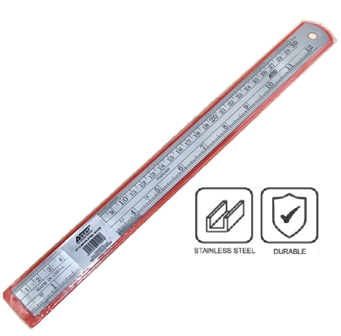 Astar Ruler Steel Ruler ASTAR STEEL RULER 12