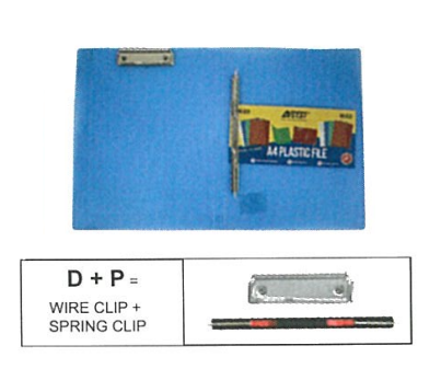 ASTAR PLASTIC CLIP & SPRING FILE A4 832-M