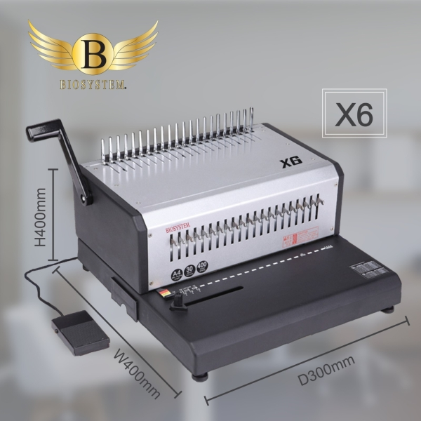 BIOSYSTEM HEAVY DUTY ELECTRIC COMB BINDING MACHINE X6