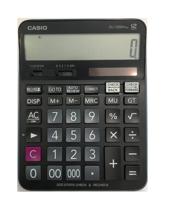 CASIO CALCULATOR DJ120DPLUS (12 DIGIT)