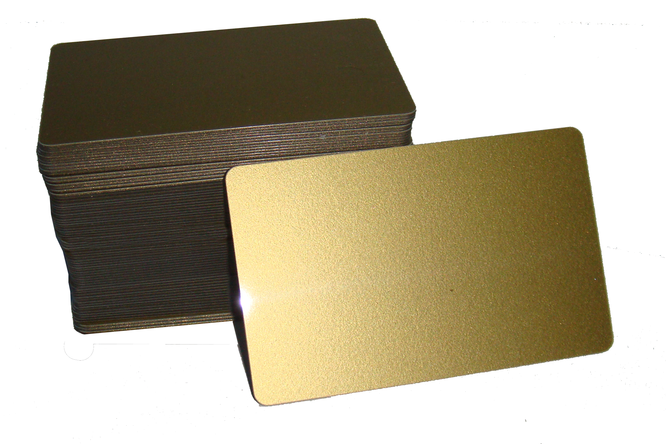 Colour Silver Card Metalic Gold & Silver PVC Card