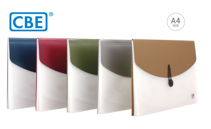 CBE A4 EXPANDING FILE 4 POCKET (F4401-4P)