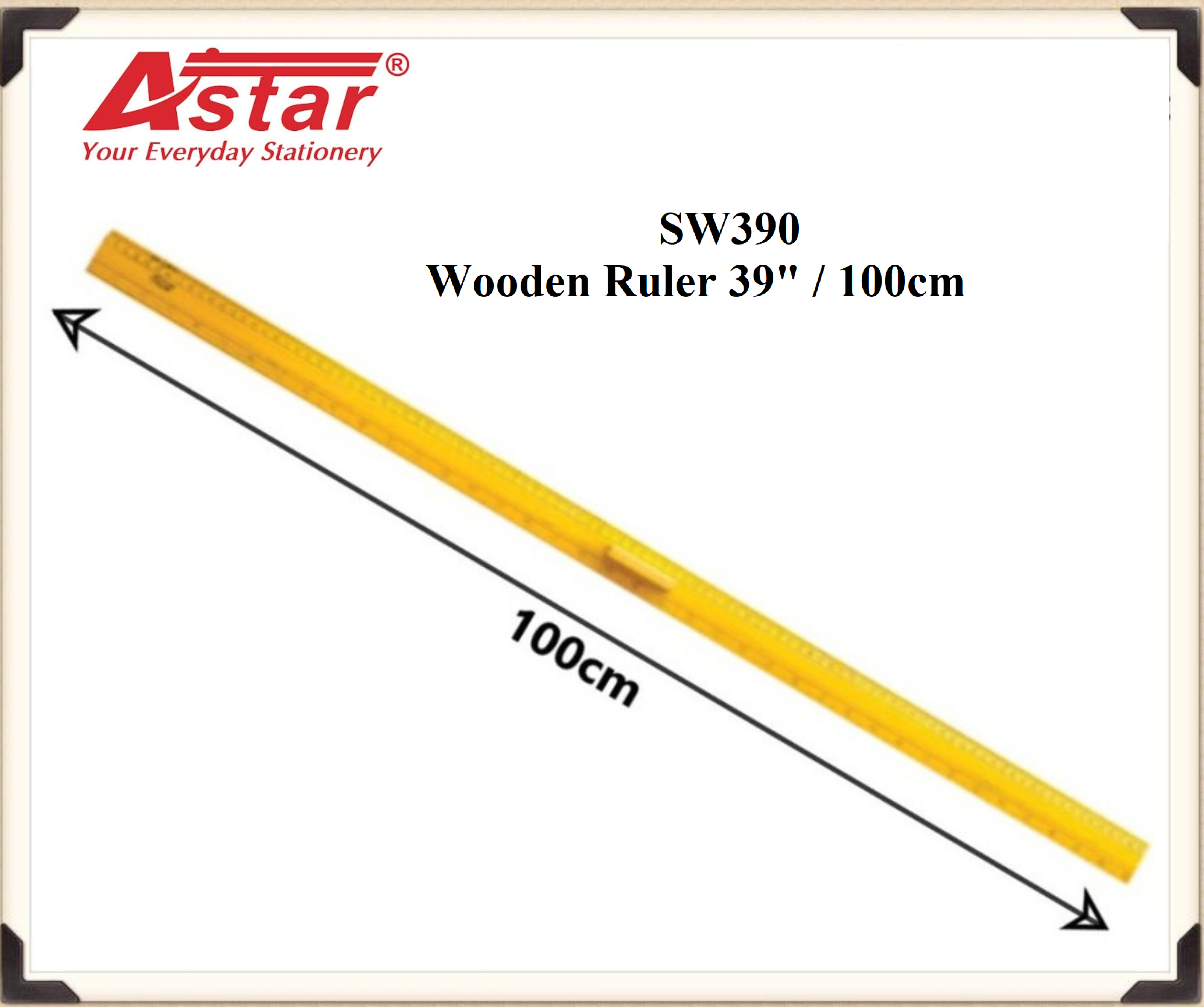 Astar Wooden Ruler 39